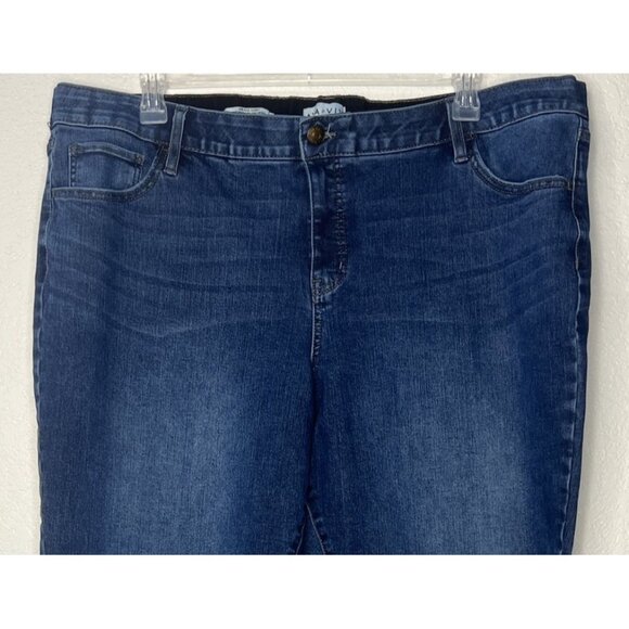 AVA & VIV Mid-rise Skinny Jeans Plus Sz 24 Medium Wash - Picture 3 of 8